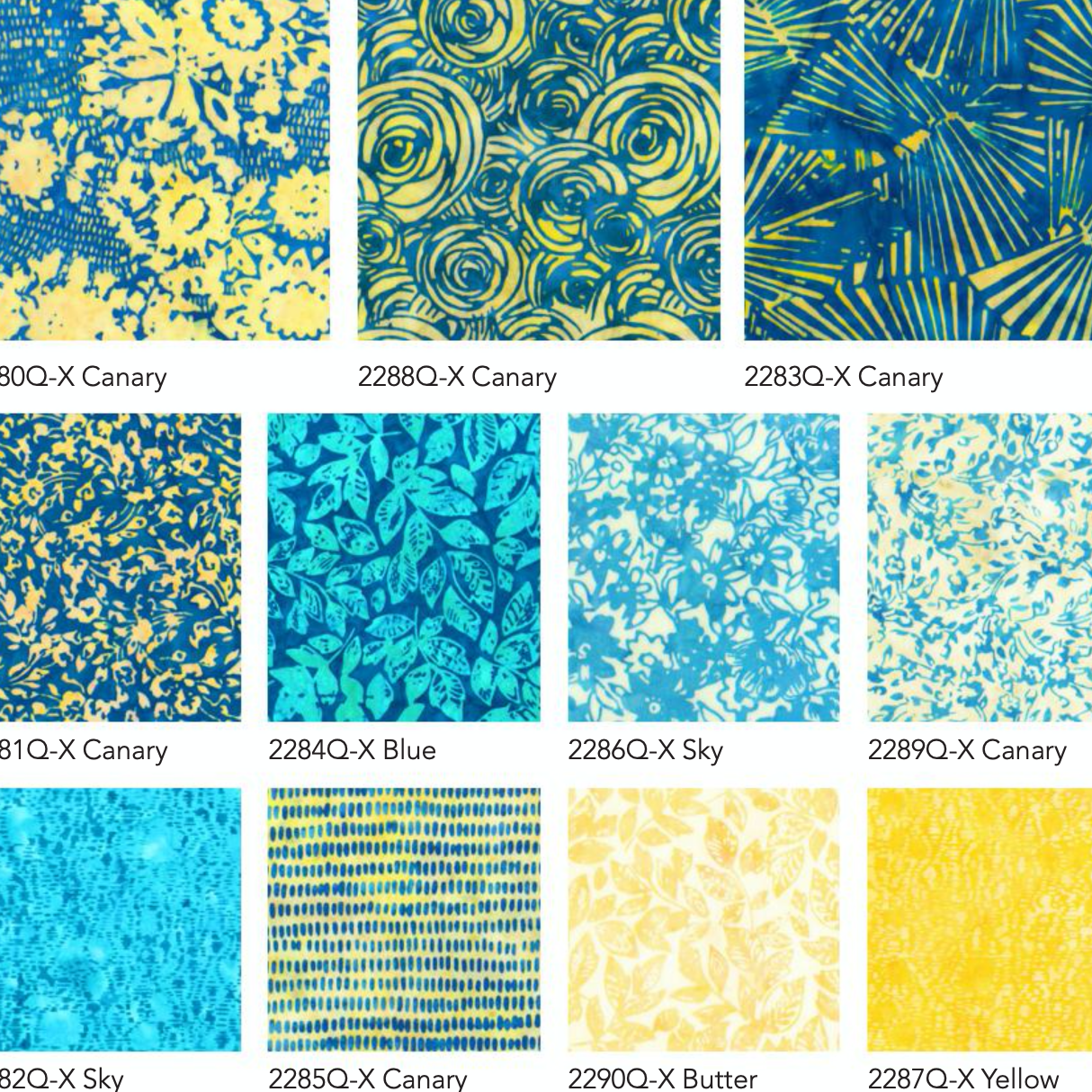 Canary Blue Batik