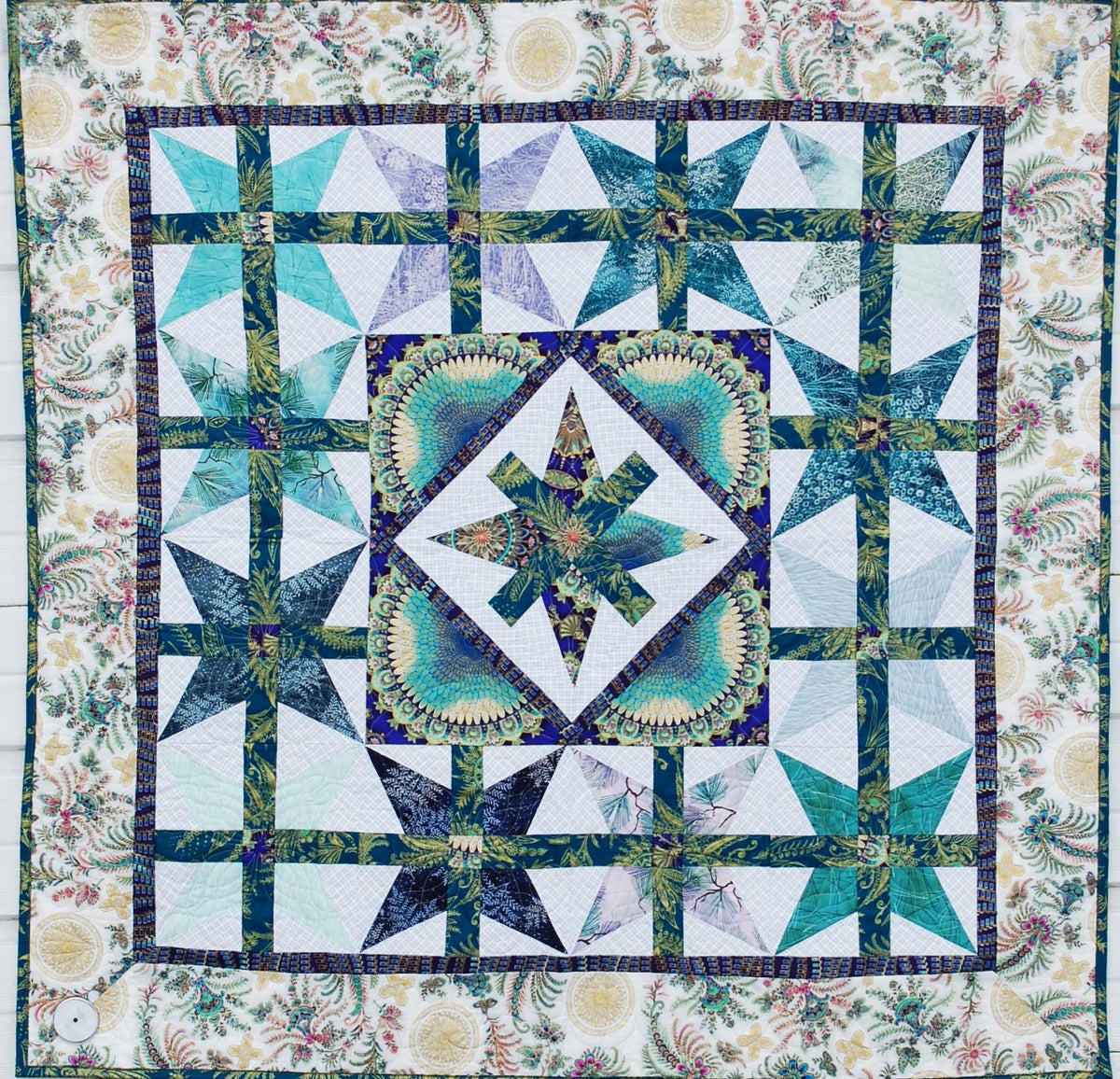 Quilt-Job's Tears Teal--47