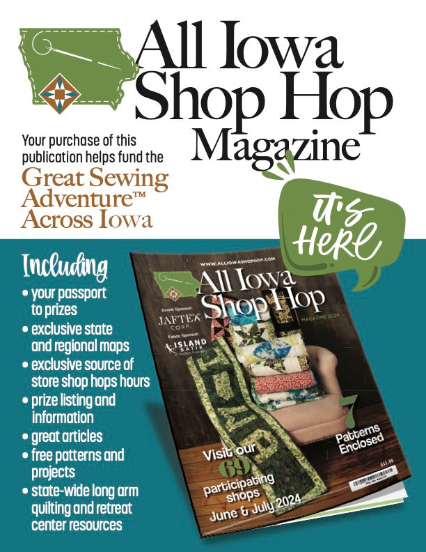 All Iowa Shop Hop Magazine 2024 Atlas Guide Inspired to Sew