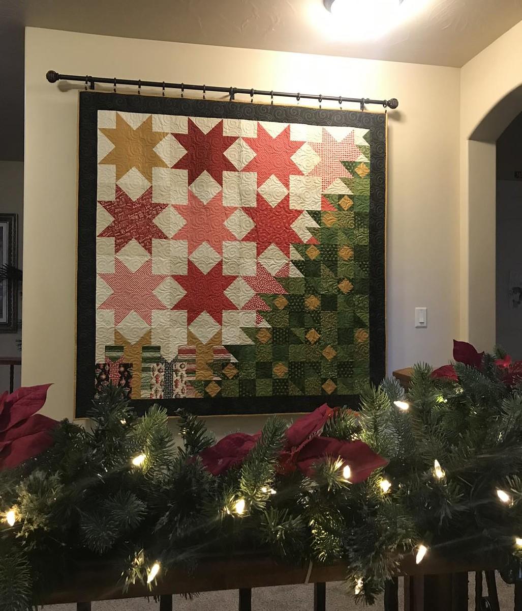 Patchwork Christmas Quilt Pattern Inspired to Sew