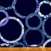 Blue Patchwork Rings 108 Wide