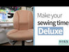 Horn Deluxe 6-Way Sewing Chair-Black Cushion