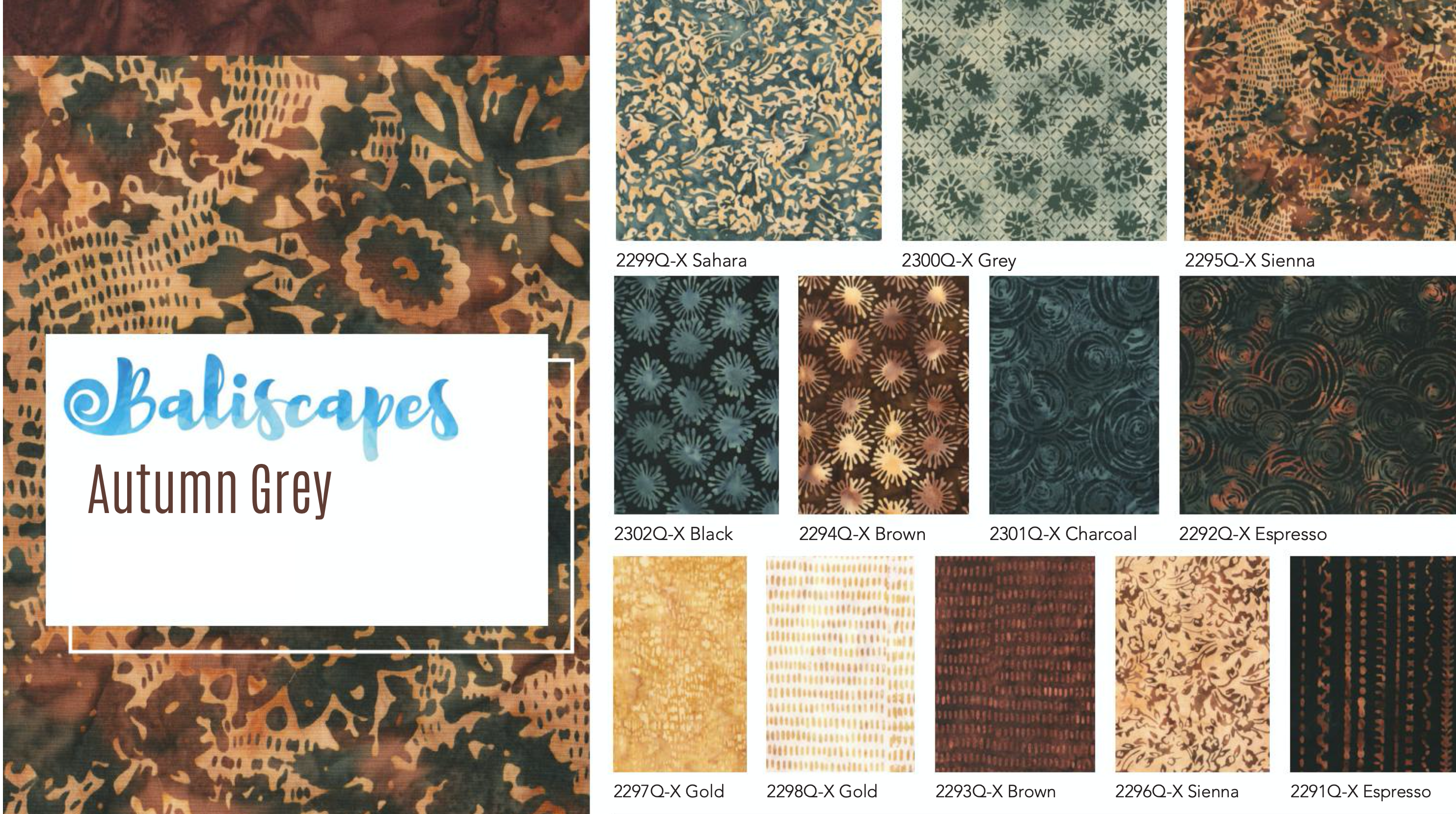 Autumn Grey Batik
