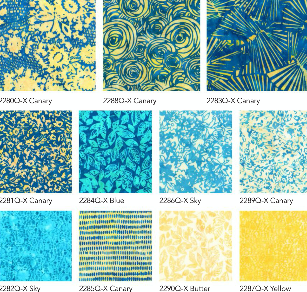 Canary Blue Batik