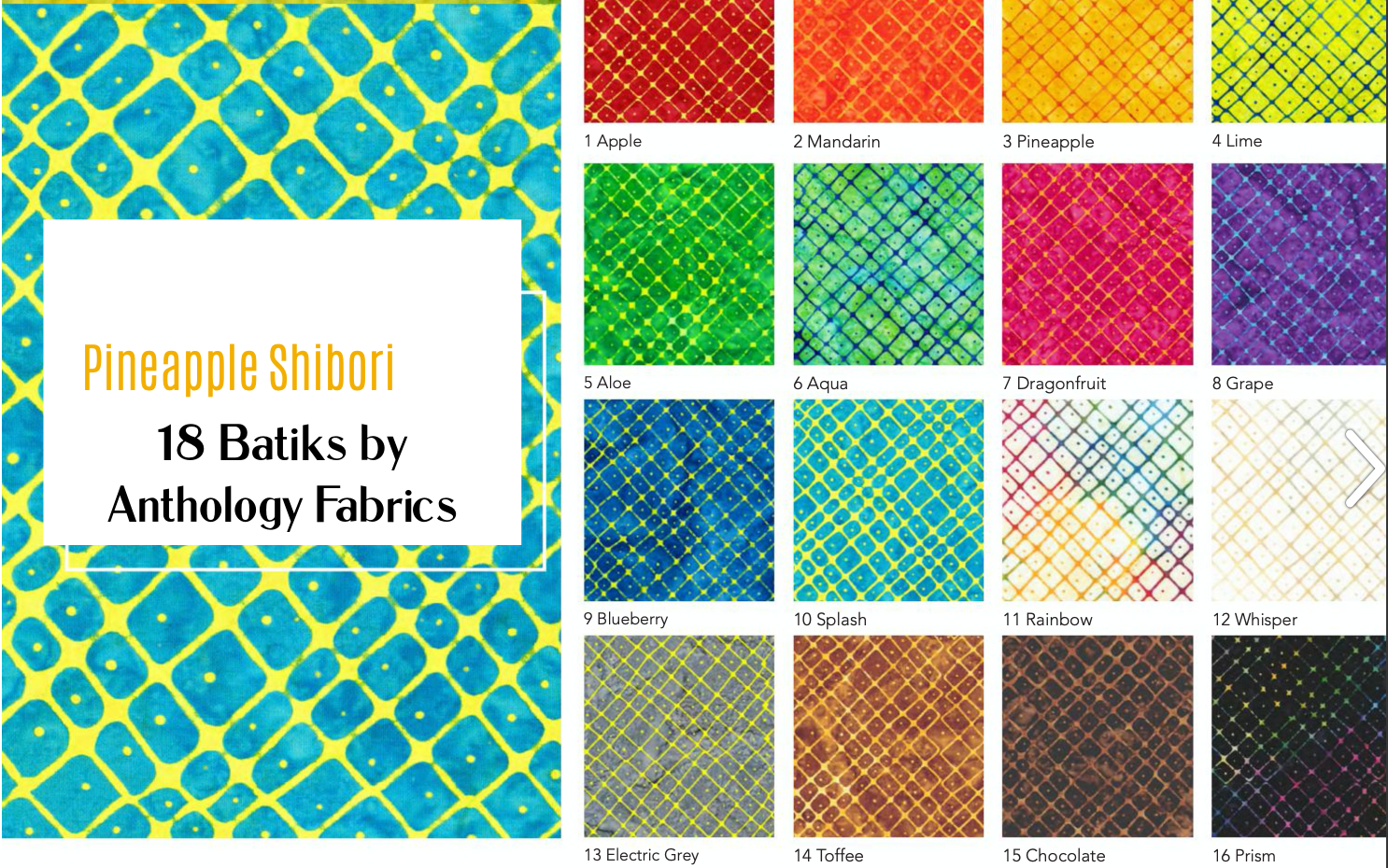 Pineapple Shibori Batik