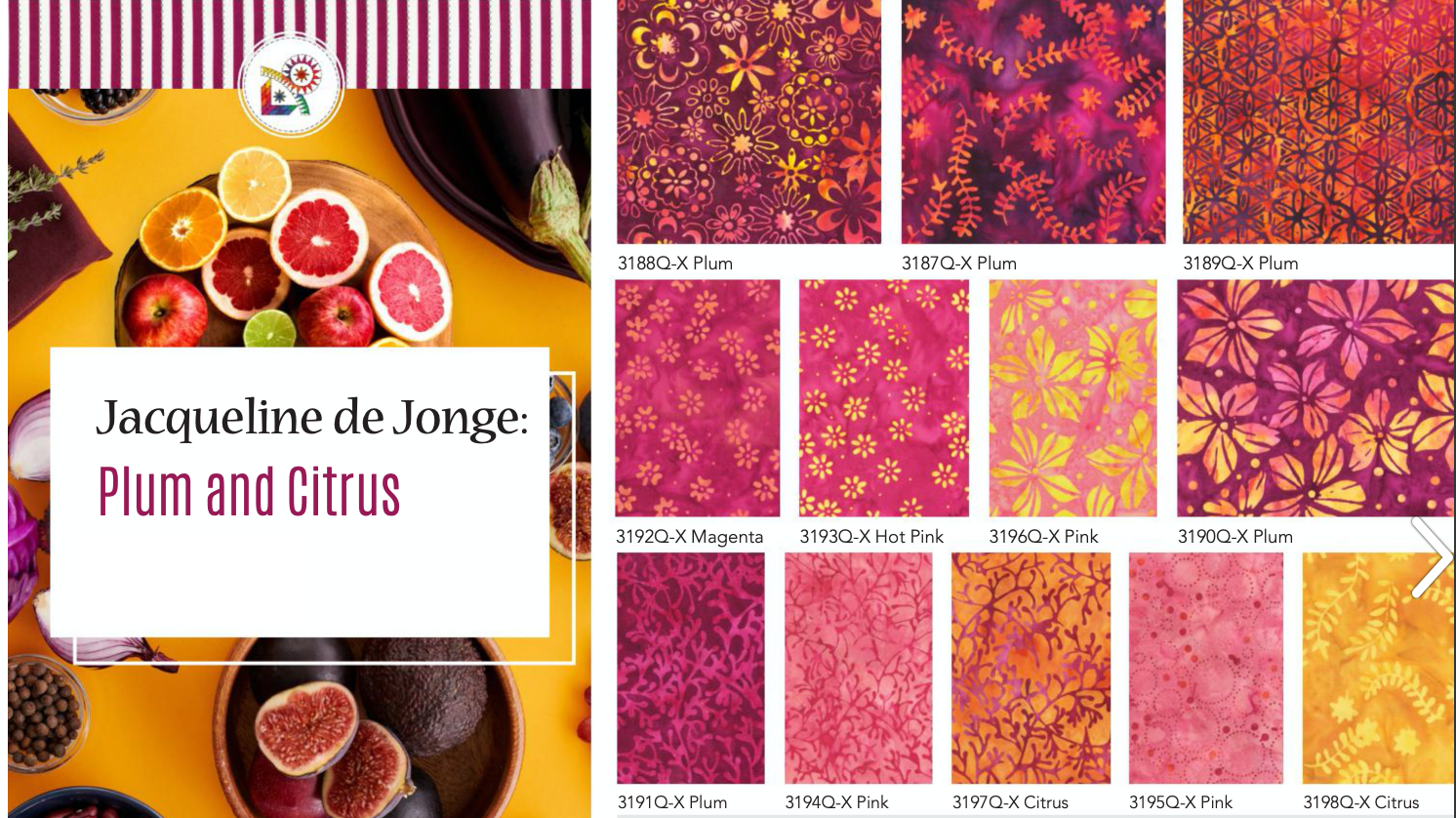 Plum and Citrus Batik