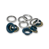 11mm Navy Blue Eyelets with Washers, 20pcs