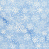 Frosted Wishes: Snowflakes Blue Chambray