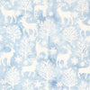 Frosted Wishes: Deer and Trees Blue Heavenly