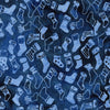 Frosted Wishes: Christmas Stockings Blue Marine
