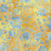 Countryside Charm: Flowers and Leaves Yellow Amber
