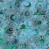 Lunar Glow: Cosmic Shapes Multi Blue Teal