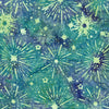 Lunar Glow: Sunburst Stars Teal Cerulean