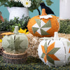 Freestanding Quilt Block Pumpkins by OESD