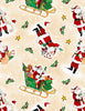 The Jolly North: Tossed Santas Cream