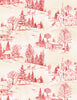 The Jolly North: Scenic Toile Cream/Red