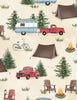 Evergreen Escape: Camping Scenic All Over Sand
