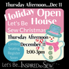 Holiday Open House-December 11th @ 1:00 pm