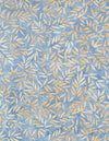 Del Mar: Bamboo Leaves Blue/Orange