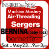 Machine Mastery- Serger Air-Threading Models: May 23rd @ 9AM