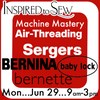 Machine Mastery- Serger Air-Threading: June 29th @ 9am