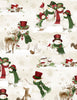 Woodland Snowmen: Cream Scenic Snowmen
