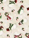 Woodland Snowmen: Cream Tossed Snowmen