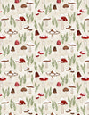Woodland Snowmen: Cream Mushrooms All Over