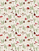 Woodland Snowmen: Cream Mushrooms All Over