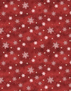 Woodland Snowmen: Red Snowflakes