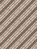 Woodland Snowmen: Cream Ticking Stripe
