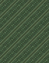 Woodland Snowmen: Green Ticking Stripe
