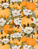 Oh My Gourd! Pumpkins & Florals Cream