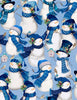 Let it Snow-Man! Packed Snowmen Lt Blue