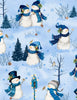 Let it Snow-Man! Scenic Snowmen Lt Blue