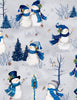 Let it Snow-Man! Scenic Snowmen Gray