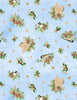 Let it Snow-Man! Birds/Pine Toss Lt Blue