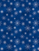 Let it Snow-Man! Snowflakes Dk Blue