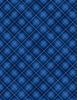 Let it Snow-Man! Plaid Dark Blue