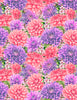 Dahlia Botanica:Packed Floral Pink/Purple