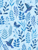 Blissful Blues: Large Floral All Over Blue