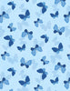 Blissful Blues: Butterfly Toss Blue