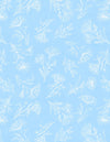 Blissful Blues: Floral Toile Blue