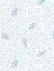 Blissful Blues: Script Texture White