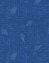 Blissful Blues: Script Texture Navy