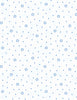 Blissful Blues: Floral Dot White