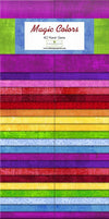 Magic Colors:40 Karat Crystals/Jelly Roll Strip Pack
