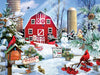 A Snowy Day on the Farm Puzzle 1000pc