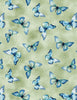 Blue Harmony: Green Butterfly Toss