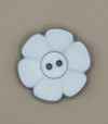 Button-Light Blue Flower 1.25"